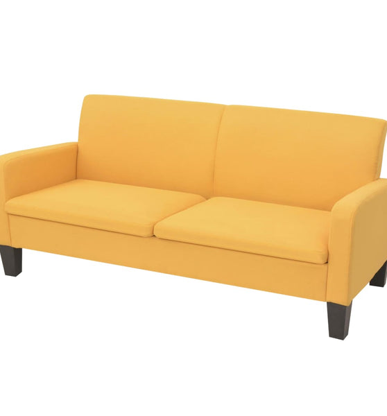 3-Sitzersofa 180 x 65 x76 cm Gelb