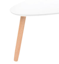 2-tlg. Couchtisch-Set Massivholz Kiefer Weiß