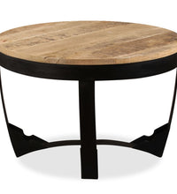 Couchtisch Raues Massivholz Mango 60x40 cm