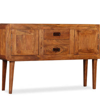 Sideboard Massivholz mit Honigfarbenem Finish 120x30x75 cm