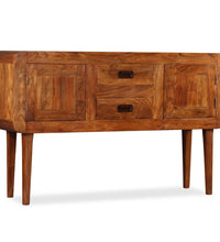 Sideboard Massivholz mit Honigfarbenem Finish 120x30x75 cm