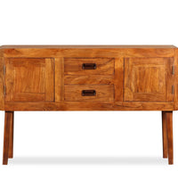 Sideboard Massivholz mit Honigfarbenem Finish 120x30x75 cm