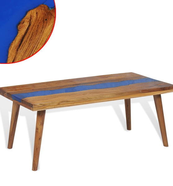 Couchtisch Teak Harz 100x50x40 cm