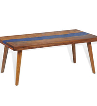 Couchtisch Teak Harz 100x50x40 cm