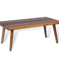 Couchtisch Teak Harz 100x50x40 cm