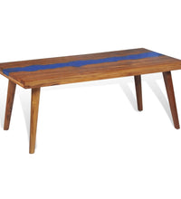 Couchtisch Teak Harz 100x50x40 cm