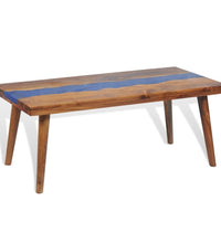 Couchtisch Teak Harz 100x50x40 cm