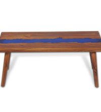Couchtisch Teak Harz 100x50x40 cm
