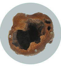 Couchtisch Teak Glas 50x40 cm