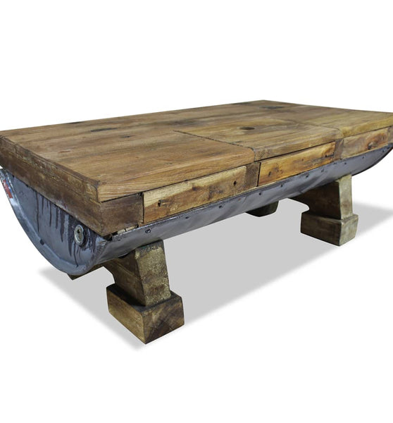 Couchtisch Gemischtes Altholz 90x50x35 cm