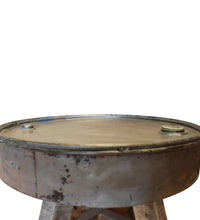 Couchtisch Gemischtes Altholz 60x45 cm Silbern
