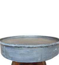 Couchtisch Gemischtes Altholz 60x45 cm Silbern