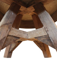 Couchtisch Gemischtes Altholz 60x45 cm Silbern