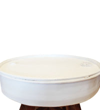 Couchtisch Altholz Massiv 60x45 cm Weiß