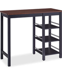 Bar Set 3 Stück MDF Schwarz