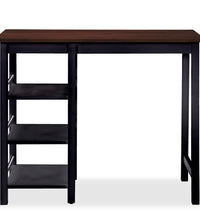 Bar Set 3 Stück MDF Schwarz