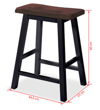 Bar Set 3 Stück MDF Schwarz