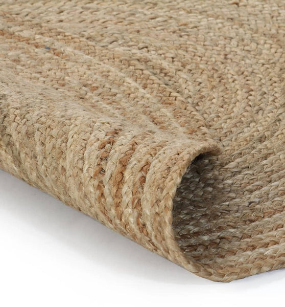 Teppich Jute Geflochten 120 cm Rund