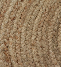 Teppich Jute Geflochten 120 cm Rund