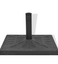 Sonnenschirmständer Harz Quadratisch Schwarz 19 kg