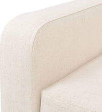 2-Sitzer Sofa Stoff Cremeweiß