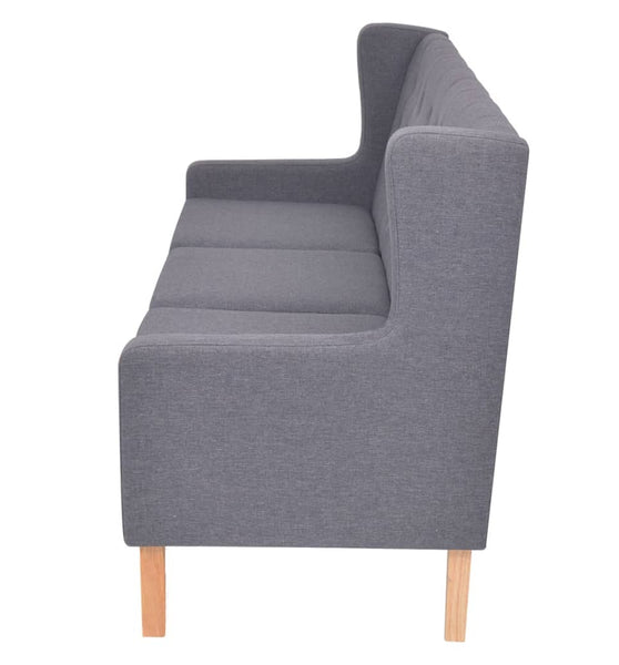 3-Sitzer Sofa Stoff Grau