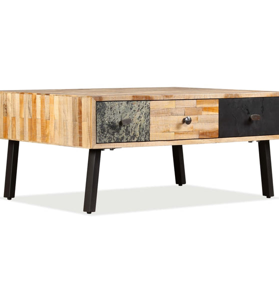 Couchtisch Recyceltes Massivholz Teak 90x65x40 cm