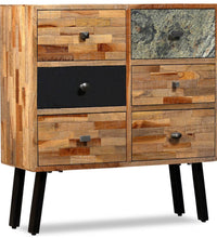Beistellschrank mit 6 Schubladen Recyceltes Teakholz 70x30x76cm