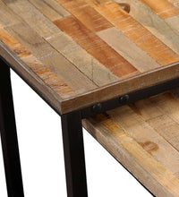 Satztisch Couchtisch-Set 2-tlg. Recyceltes Teak Massiv