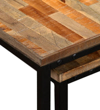 Satztisch Couchtisch-Set 2-tlg. Recyceltes Teak Massiv