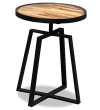 Beistelltisch Rund Recyceltes Massivholz Teak