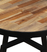 Beistelltisch Rund Recyceltes Massivholz Teak