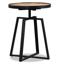 Beistelltisch Rund Recyceltes Massivholz Teak