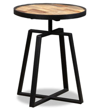 Beistelltisch Rund Recyceltes Massivholz Teak
