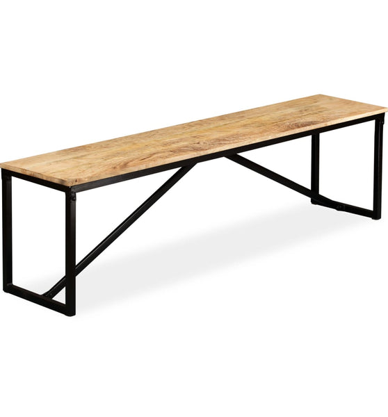 Sitzbank Massiv-Mangoholz 160x35x45 cm