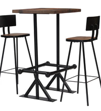 Bar-Set 3-tlg. Altholz Massiv