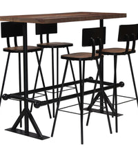Bar-Set 5-tlg. Altholz Massiv