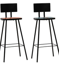 Bar-Set 3-tlg. Altholz Massiv Mehrfarbig