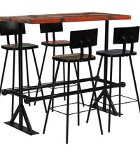 Bar-Set 5-tlg. Altholz Massiv Mehrfarbig