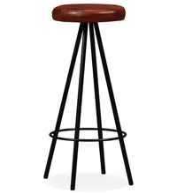 Barhocker 4 Stk. Echtleder