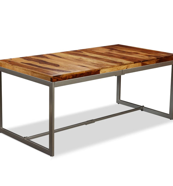 Esstisch Massivholz und Stahl 180 cm