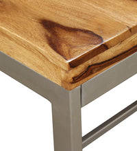 Esstisch Massivholz und Stahl 180 cm