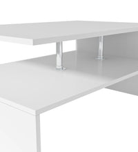 Couchtisch Holzwerkstoff 90x59x42 cm Weiß