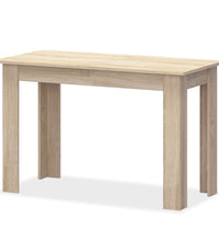 3-tlg. Essgruppe Tisch und Bänke Holzwerkstoff Eiche