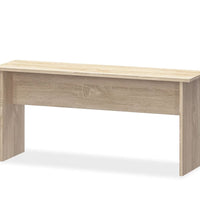 3-tlg. Essgruppe Tisch und Bänke Holzwerkstoff Eiche