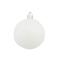 100-tlg. Weihnachtskugel-Set 3/4/6 cm Weiß/Grau