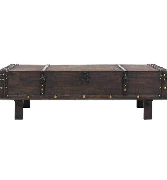 Couchtisch Sperrholz Vintage-Stil 120x55x35 cm