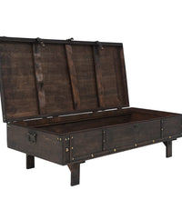 Couchtisch Sperrholz Vintage-Stil 120x55x35 cm