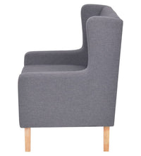 2-tlg. Sofa-Set Stoff Grau