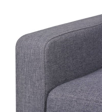 2-tlg. Sofa-Set Stoff Grau